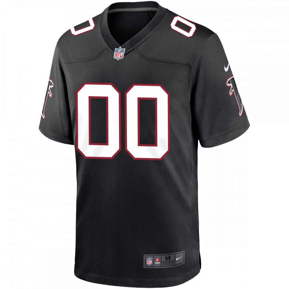 Atlanta Falcons Nike Throwback Custom Game Jersey - Black-GridironStore